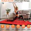 Full Body Red Light Therapy Mat, 2in1 LEDs (660nm& 850nm) Red Light Therapy Blanket, Premium Material, Adjustable Timer & Intensity