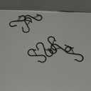 8 Pack S Hooks for Hanging, 3.5 inch Heavy Duty Metal S Hooks with Safety Buckle S Shaped Hooks Pot Rack Closet Hooks for Hanging Plants, Clothes, Kitchen Utensil, Pots, Pans, Bags (Black)