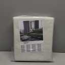 LAMIT 100% Blackout Natural Linen Curtains, 63 Inches Linen Textured Thermal Bedroom Curtains Back Tab and Rod Pocket Neutral Panels with White Liner for Farmhouse, 2 Panels, 52 x 63 Inch, Ivory