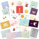 Mr. Pen- Thinking of You Cards with Envelopes, 20 Unique Design, Large 5x7, Thinking of You Card, Blank Inside, Greeting Cards Thinking of you, Encouragement Cards, Note Cards with Envelopes (Cheerful)