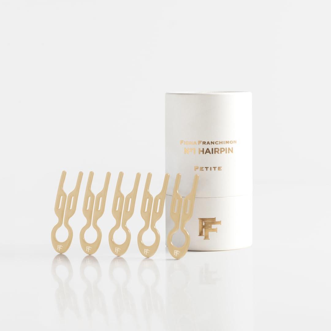 No1 Hairpin | Petite – For Fine and All Hair Types, Fringes & Updos – Strong Hold, Flexible Design, No Damage, Keeps Volume All Day, Quick & Easy Styling in 30 seconds (Champagnized)