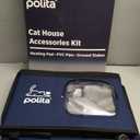 Rugged Heated Cat House for Outdoor Cats in Winter, Extremely Insulated & 100% Weatherproof, Elevated Feral Cat Shelter with Waterproof Eaves & Safe Escape Door for Stray & Barn Cats