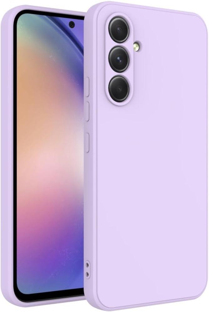 for Samsung Galaxy A34 Case Purple, Scratch Resistant with Soft Touch, Slim Thin Phone Cover for Samsung Galaxy A34