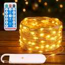 Twinkle Fairy Lights, 33 ft 100 LED USB Plug in String Lights with Remote and Timer, Waterproof, 8 Modes, Starry Fairy Light for Bedroom Indoor DIY Party Wedding Christmas Holiday Decoration