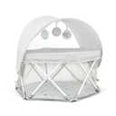 Regalo My Play Baby Portable Bassinet with UPF 50+ Canopy & Mosquito Net, Foldable Travel Bassinet & Playpen, Lightweight Indoor Outdoor Baby Lounger, Mesh Sides, Toys & Padded Base, Newborn to 15 lbs