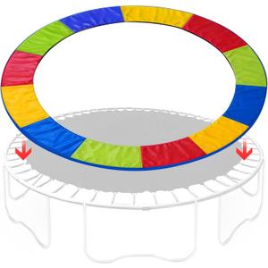 Trampoline Replacement Safety Pad, Waterproof & Tear-Resistant Foam Spring Cover, 14FT Round Trampoline Pad, Full Spring Protection, Easy Installation (Multicolor)
