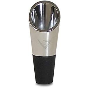 Vinturi V9063 Stainless Steel Wine and Liquor Pourer with Silicone Base, Silver