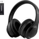Wireless Over-Ear TV Headphones for Seniors with ANC, Bluetooth 5.3 & 3-in-1 Transmitter (USB/RCA/AUX) for Non-Bluetooth TVs, 35H Playtime, 220g Lightweight Foldable, Gifts for Elderly Parents