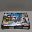 HOGOKIDS Pirate Ship House Building Set with LED Light - 3 Style Modes Pirate Wharf Supply Center Building Block Set, 781PCS STEM Bricks Kit for Kids Girls Boys Ages 6-12+ Valentines Gifts