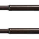KXLife 2 Pack Spring Tension Curtain Rod, 1/2- inch Decorative Tension Drapery Rod for Window, Caf Rod Bronze, (26-36)