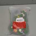 2026 New Christmas Clothes for LABUBU 17cm Doll (NO Doll), Stand and Package Handcrafted One-Piece Christmas Tree Figures Clothes - Poms and Bows (Green), Cute Set Compatible with Standing Sitting