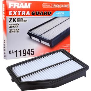 FRAM Extra Guard CA11945 Replacement Engine Air Filter for Select 2015-2016 Honda CR-V (2.4L), Provides Up to 12 Months or 12,000 Miles Filter Protection (One Size)