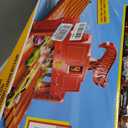 Hot Wheels Toy Car Playset with Lights, Sounds & 6 1:64 Scale Vehicles, Super 6-Lane Raceway, 8-foot Track that Rolls Up for Storage