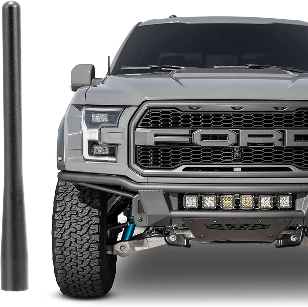 4.5 Inch Short Antenna for Ford F150 2009-2026, Aluminum Antenna F150 Accessories Ford F-150 Raptor Lightning 2017-2026 F250 F350 Pickup Truck Replacement Antenna