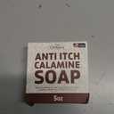 Calamine Soap Bar  All Natural Instant Itch Relief  Calming Calamine Soap for Itchy Skin, Insect Bite, Eczema, Poison Ivy Rash, Chicken Pox  Pure Anti-Itch Body Wash Made in USA  Large 5oz Bar