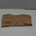 Gnowann Strapless Bras for Women Non-Slip Silicone Bandeau Bralette Seamless Wireless Strapless Bra Padded Tube Top (Small, Coffe)