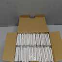 CML Decorator Wall Plates, 50 Pack Electrical Outlet Receptacle Covers, 1-Gang Switch Plates, Standard Size 2.76 x 4.5, Impact Resistant, UL Listed, White, Contractor Pack