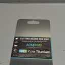 Titanium Cutting Boards for Kitchen, 100% Pure Titanium Cutting Boards Double Sided Non Toxic Cutting Board, Hygiene Durable Dishwasher Safe 10.56.5 (Silver)