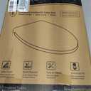 LUXE TS1008E Elongated Comfort Fit Toilet Seat with Slow Close, Quick Release Hinges, and Non-Slip Bumpers (White)