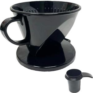 GoldTone #2 Cone Style Pour Over Coffee Dripper, Portable Pour Over Coffee Filter BPA-Free (1-6 Cups) And Scoop