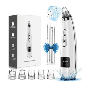 Blackhead Remover Pore Vacuum Upgraded Facial Pore Cleaner Electric Comedone Whitehead Extractor Tool-5 Suction Power,5 Probes,USB Rechargeable Blackhead Vacuum Kit for Women & Men