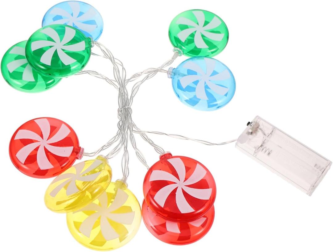 DOITOOL Merry Christmas Light Led String Candy Decorations Indoor Outdoor 1.5M 10 LED