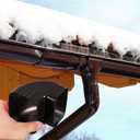 Veemoon Gutter Downspout Extensions Elbow, 90 Bend Angle Downspout Fitting Aluminum Alloy Rain Gutter Elbow Connector Pipes Right Angle Adapter for Easy Installation and Durable Use