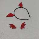 Halloween Red Dragon Wings Headband & Hair Clips Set - Bat Ears & Horns Headband for Women  Evil Dragon Costume Accessories for Cosplay & Party Costumes