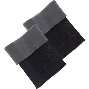 VOSAREA 2pcs Cross Ankle Sleeves Padded Skate Socks Ankle Pads Sweat-Absorption Ankle Protectors for Figure Skating, Hockey, Inline, Roller, Ski (Black)