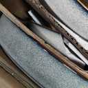 GBHOME 9'' Large Ceramic Pasta Bowls, 32oz Stoneware Pasta Serving Bowls Set of 4 for Kitchen, Wide Bowls for Fruit,Pasta,Salad,Oatmeal,Meal, Microwave Safe, Reactive Glaze-Green Wheat