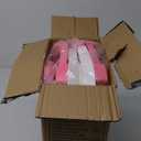 MoreFeel Collapsible Baby Bathtub for Newborn with Thermometer & 1 Hooded Towel & 1 Soft Floating Cushion,Portable Travel Bathtub with Drain Hole, Durable Foldable Baby Tubs for Infants to Toddler (Pink)