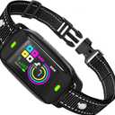 Bark Collar for Large Medium Small Dogs, Safe & Humane Bark Collar with Beep Vibration, Recordable & Rechargeable Bark Collars, Smart Protection Technology Waterproof Dog Training Collar (Black)