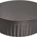 Nimiah Replacement Black BM0152 24-ga Steel Crimped Pipe Round End Cap 7 in Dia