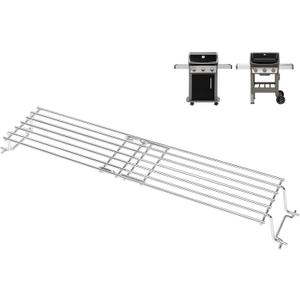 7641 Warming Rack for Weber Spirit 300 Series Gas Grills, Grill Parts for Weber Spirit 2 300, Spirit E310, Spirit II E310, Foldable Spirit Upper Rack for Weber Genesis Silver Gold B/C, Stainless Steel (Fits Spirit 300 & Spirit II 300)