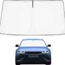 Proadsy 2025 Upgrade Windshield Sun Shade Custom Fit Hyundai Ioniq 5 2022-2024 2025 4-Layer Foldable Front Sunshade Protector Sun Visor Blocks UV Rays Keep Car Cooler Accessories