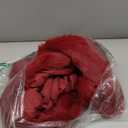 Flygo Womens Long Faux Fur Coats Fluffy Faux Fur Jacket Long Sleeve Lapel Furry Coats Fuzzy Winter Jacket (Medium, Wine Red)