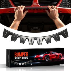 Universal Front Bumper Scrape Guard Skid Plate Protection for Lowered Cars/SUV, Car Bumper Guard Anti-Scratch Kit Scrape Protector Plate Skid Plate 8 Pack
