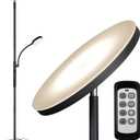 Dimunt Floor Lamp LED Floor Lamps for Living Room Bright Lighting, 27W/2000LM Main Light and 7W/350LM Side Reading Lamp, Adjustable 3 Colors Tall Lamp with Remote & Touch Control