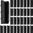 50 PCS Greenhouse Clips 3/4 inch Plastic Greenhouse Clamps 20mm Black ABS Snap Clamp Tube Clip Garden Buildings Tube Clip for Greenhouse Film Sunshade Nets Frame Shelters- Outer 0.95 inner 0.78