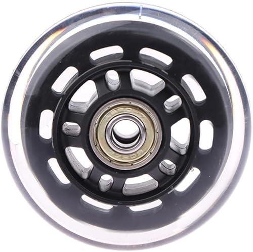 1Pc Bearing Inner Diameter Black Transparent Scooter Twist Cart Shopping Cart Wheel Accessories(A2)