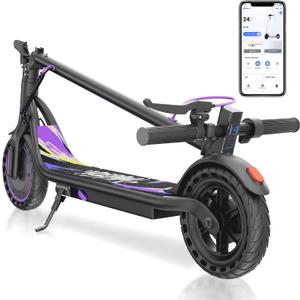 VOLPAM Electric Scooter, 500W/350W Strong Motor, Max 22/19 MPH Top Speed & 22/17 Miles Range, 10"/8.5" Foldable E Scooter with Smart APP, Cruise Control