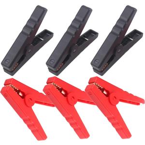 Heavy Duty Crocodile Clamps 300A Car Battery Charger Clamps Power Replacement Battery Alligator Clips Jumper Cable Clamps Welder Clips for Car Automotive Vehicle Boat(6 pack)