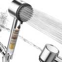 Cobbe Filtered Shower Head with Handheld, High Pressure 5 Spray Mode Showerhead with Filters, Built-in Power Wash for Hard Water - Remove Chlorine - Reduces Dry Itchy Skin, Chrome