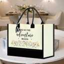 Bride Bag Mrs Canvas Tote Bag for Bride, Bride Gifts for Bridal Shower (Adventure)