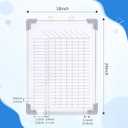 24" x 18" Magnetic Chore Chart Dry Erase Whiteboard Magnetic to Do List Chore Board with Lines Double Sided Weekly Calendar with Frame 8 Marker 1 Eraser for Family Multiple Adults