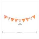Fall Banner Garland – Autumn Triangle Flag Bunting with Plaid, Pumpkin & Maple Leaf Designs – Cardstock Thanksgiving Decorations for Fall Birthday, Harvest & Party Supplies
