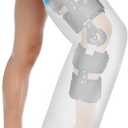 Waterproof Extra Wide Full Leg Cast Cover for Shower Adults, Extra Large Full Leg Shower Cover, Watertight Silicone Foot Protector for Plus Size Adults Surgery Shower Boot