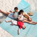 Genovega Turkish Beach Towel Soft Absorbent Oversized Quick Dry Extra Large Sand Free Sarong Coverups Lightweight Fast Drying Sandless Compact Packable Foldable Stuff Adult Bath Bathroom (Jumbo Light Green)