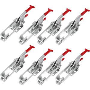 8 Pack Heavy Duty Toggle Clamp Latches 431 Type, 2000Lbs Holding Capacity Adjustable Latch U Bolt Self Lock Toggle Latch Smoker Lid Latch for Tire Carrier Latch Trailer Latch Door Latch Hardware