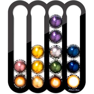 Demi's Home Adhesive Coffee Pod Holder for Nespresso Vertuo Capsules (Measure Before Purchase) - Suitable to be Mounted Inside/Under the Cabinet or on the Wall (Black)